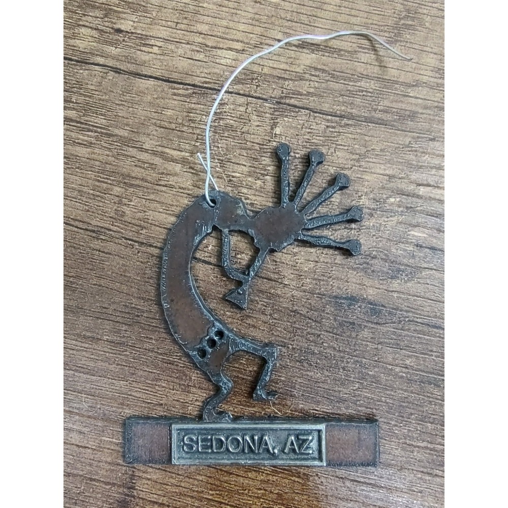 Sedona Arizona Kokopelli Metal Christmas Tree Ornament  Souvenir B19